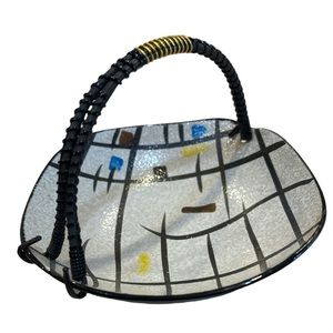 Napco Japan Candy Dish Bowl Mid Century Modern Retro 70s 80s Multicolor Vintage